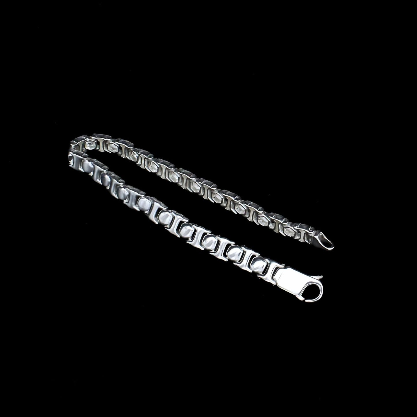 925 Real Silver gorgeous Men's Bracelet Man Jewelry 8.7"