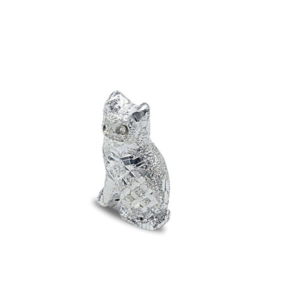 Pure Silver Cat for Lal kitab and astrological remedy in 999 Silver