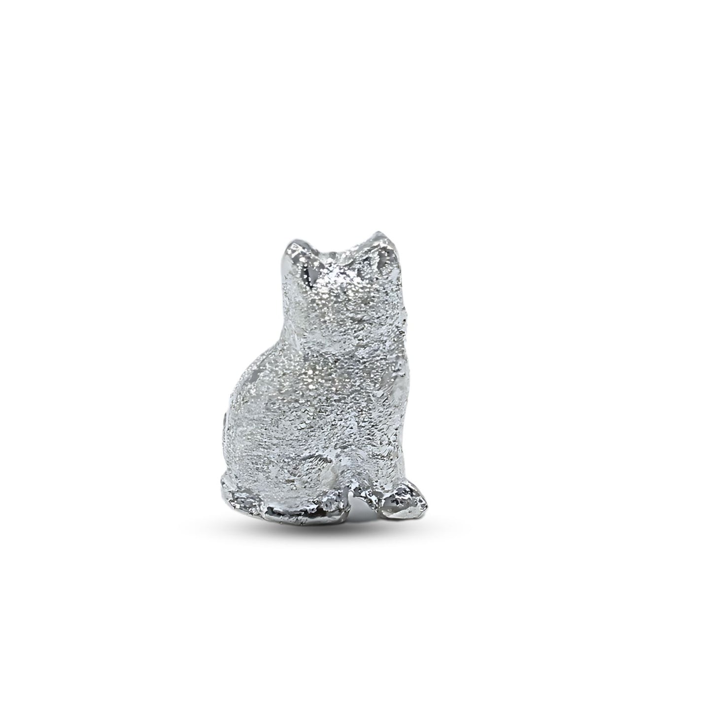 Pure Silver Cat for Lal kitab and astrological remedy in 999 Silver