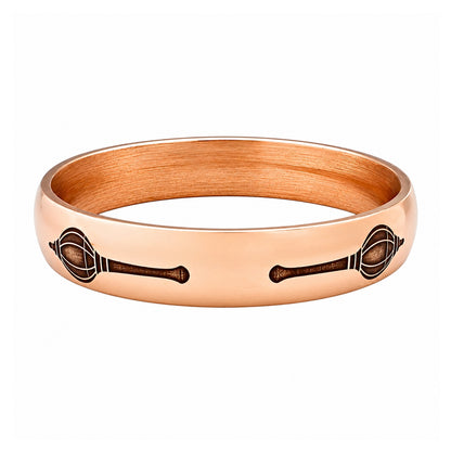 Jai Shri Ram Copper Kada Hanuman Face & Gada Permanent Deep Engraved Bangle
