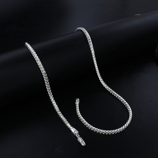 925 Real Sterling Silver franco Link Neck chain 20"