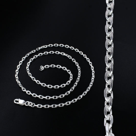 925 Real Sterling Silver Rolo Neck Chain 20"