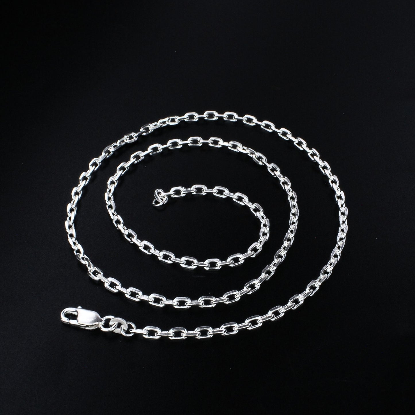 925 Real Sterling Silver Rolo Neck Chain 20"