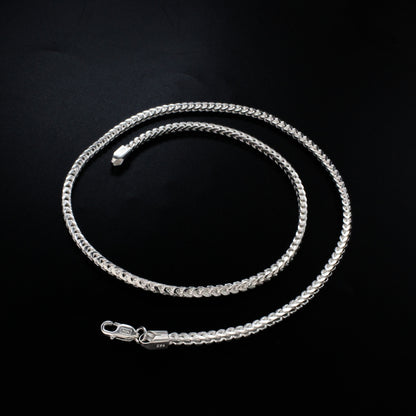 925 Real Sterling Silver franco Link Neck chain 20"