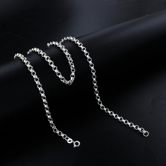 925 Real Sterling Silver Unisex Rolo Neck Chain 20"