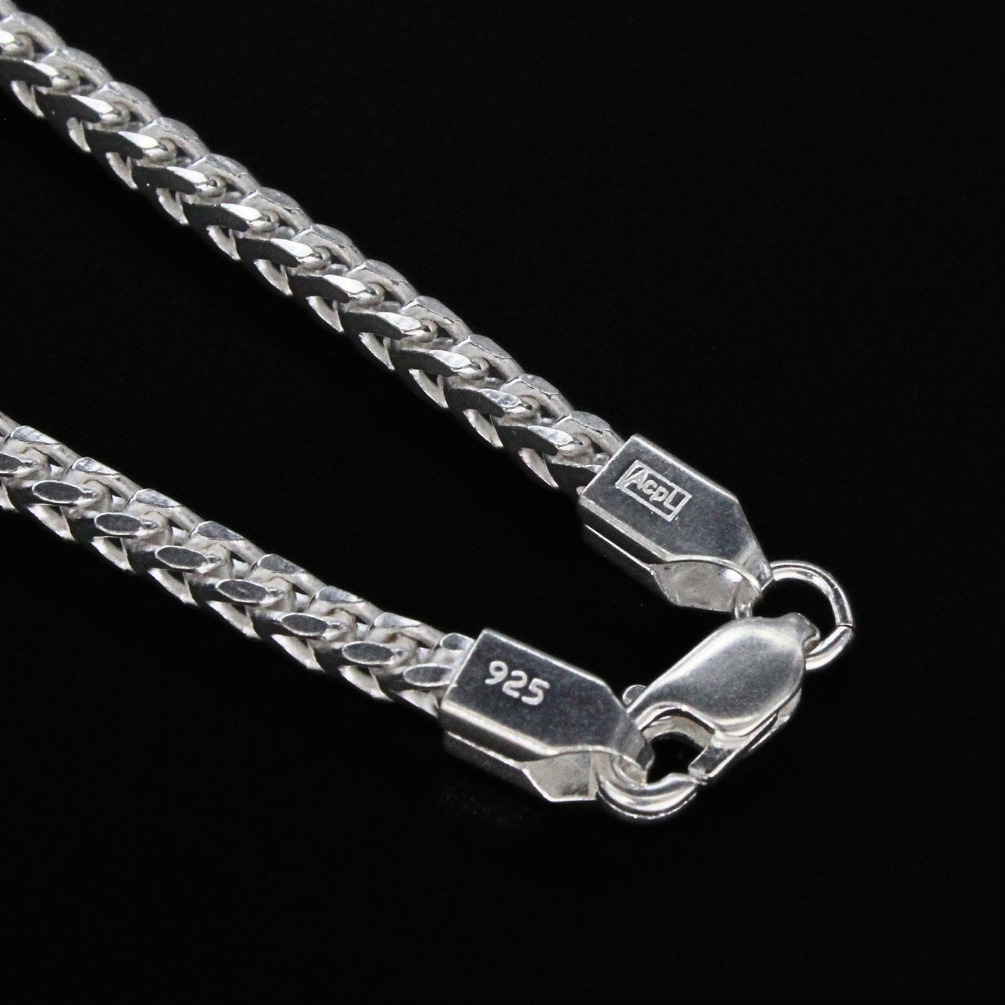 925 Real Sterling Silver franco Link Neck chain 20"