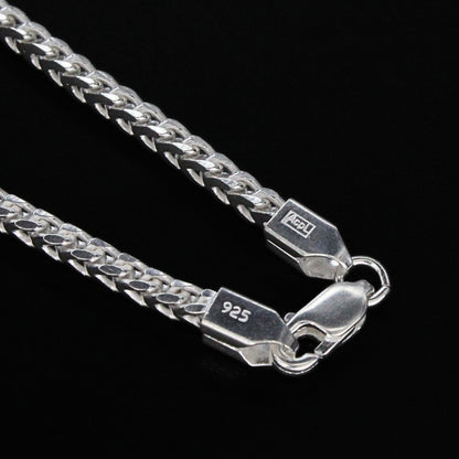 925 Real Sterling Silver franco Link Neck chain 20"