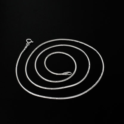 Real 925 Sterling Silver snake Neck Chain 20"