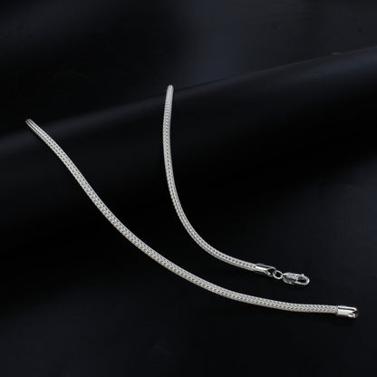 925 Real Sterling Silver Unisex Tulang Naga Neck Chain 20"