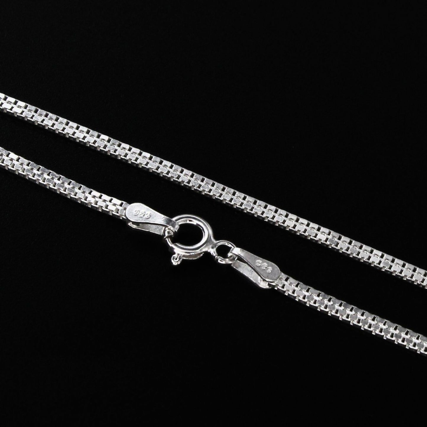 Daily wear Real 925 Sterling Silver box design Neck Chain 24"