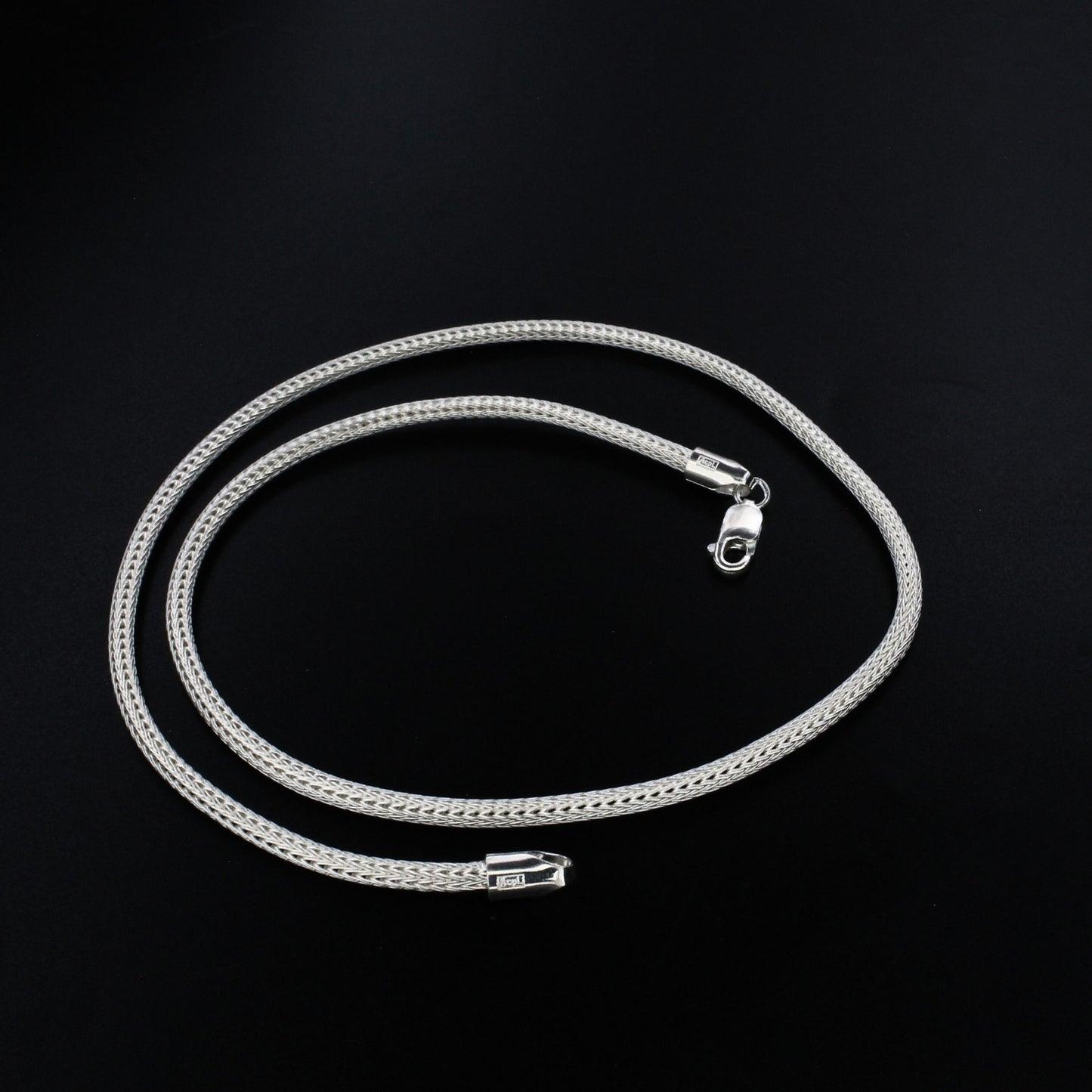 925 Real Sterling Silver Unisex Tulang Naga Neck Chain 20"