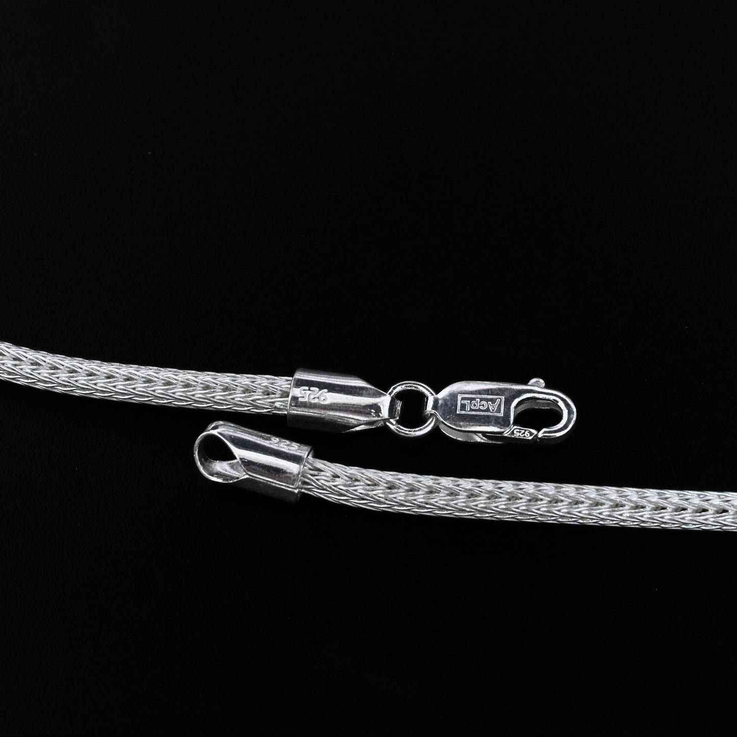 925 Real Sterling Silver Unisex Tulang Naga Neck Chain 20"