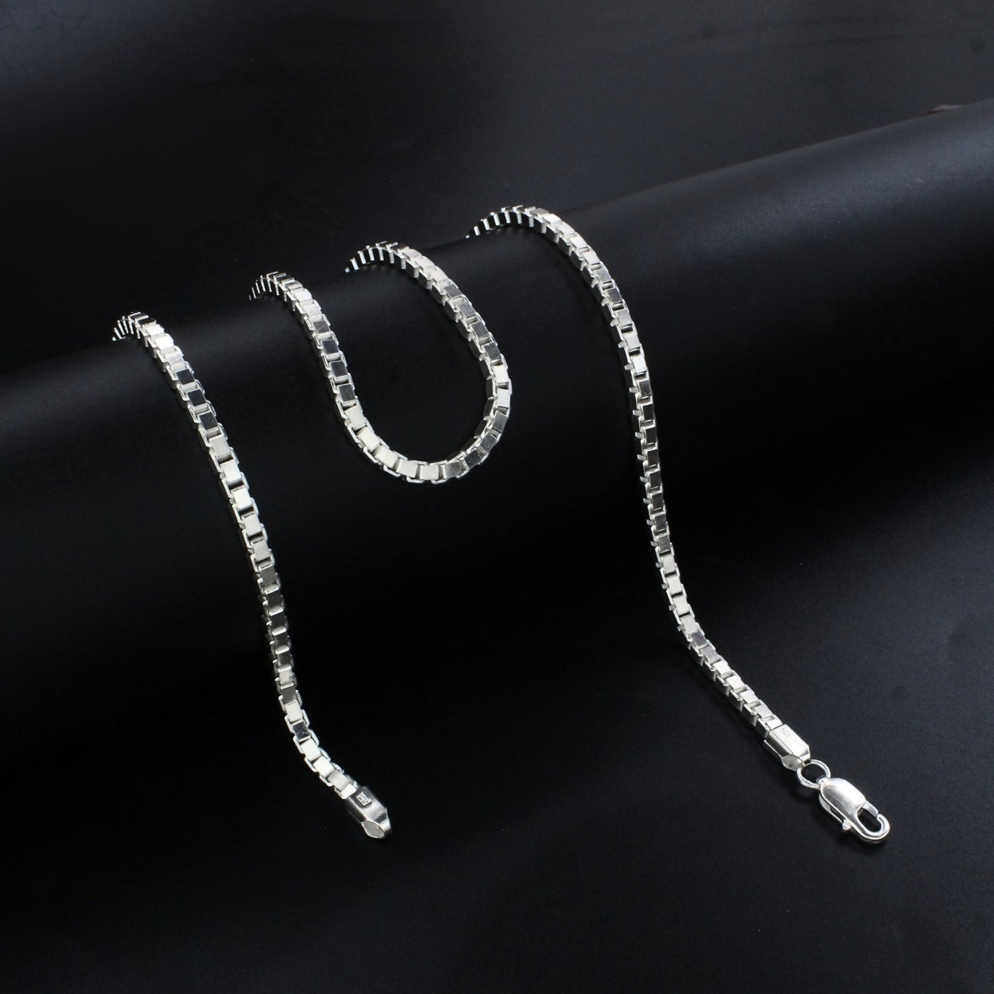 925 Real Sterling Silver Venetian Link Neck Chain 20"