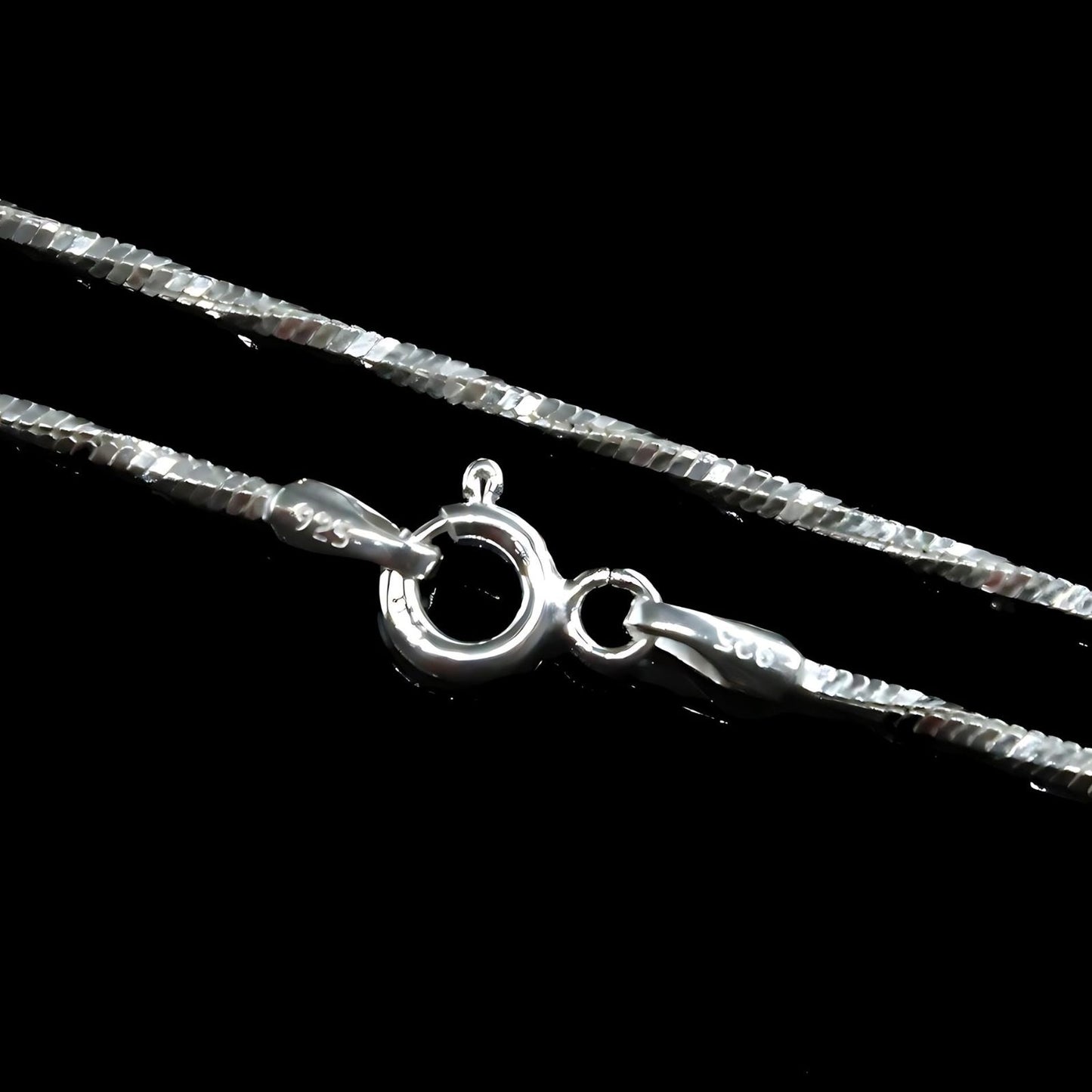 18" 925 Sterling Silver Fabulous Twisted men's women's Neck Chain