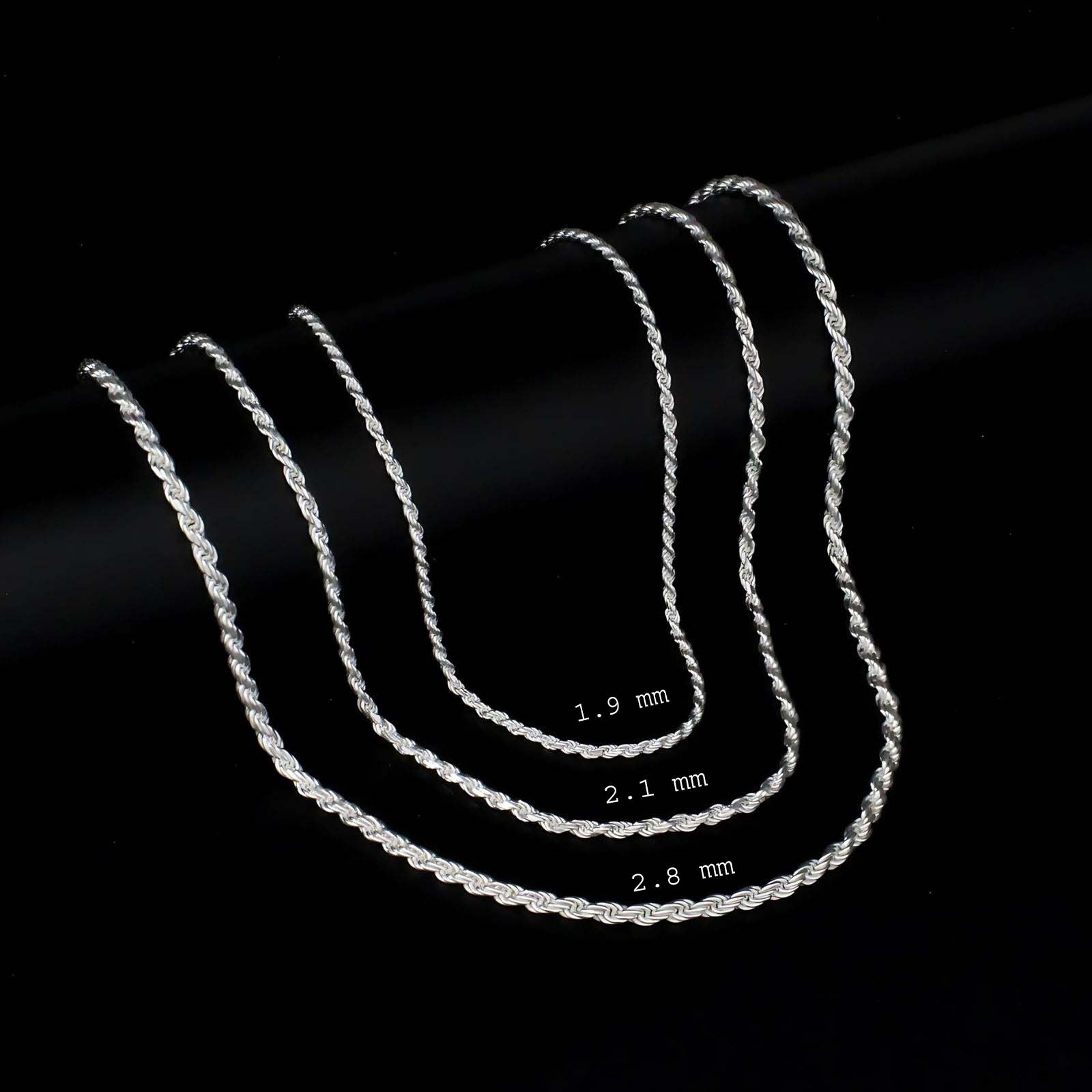 45cm Silver Curb Chain - 925 Silver Jewelry 45cm Silver Curb Chain - 925 Silver Jewelry