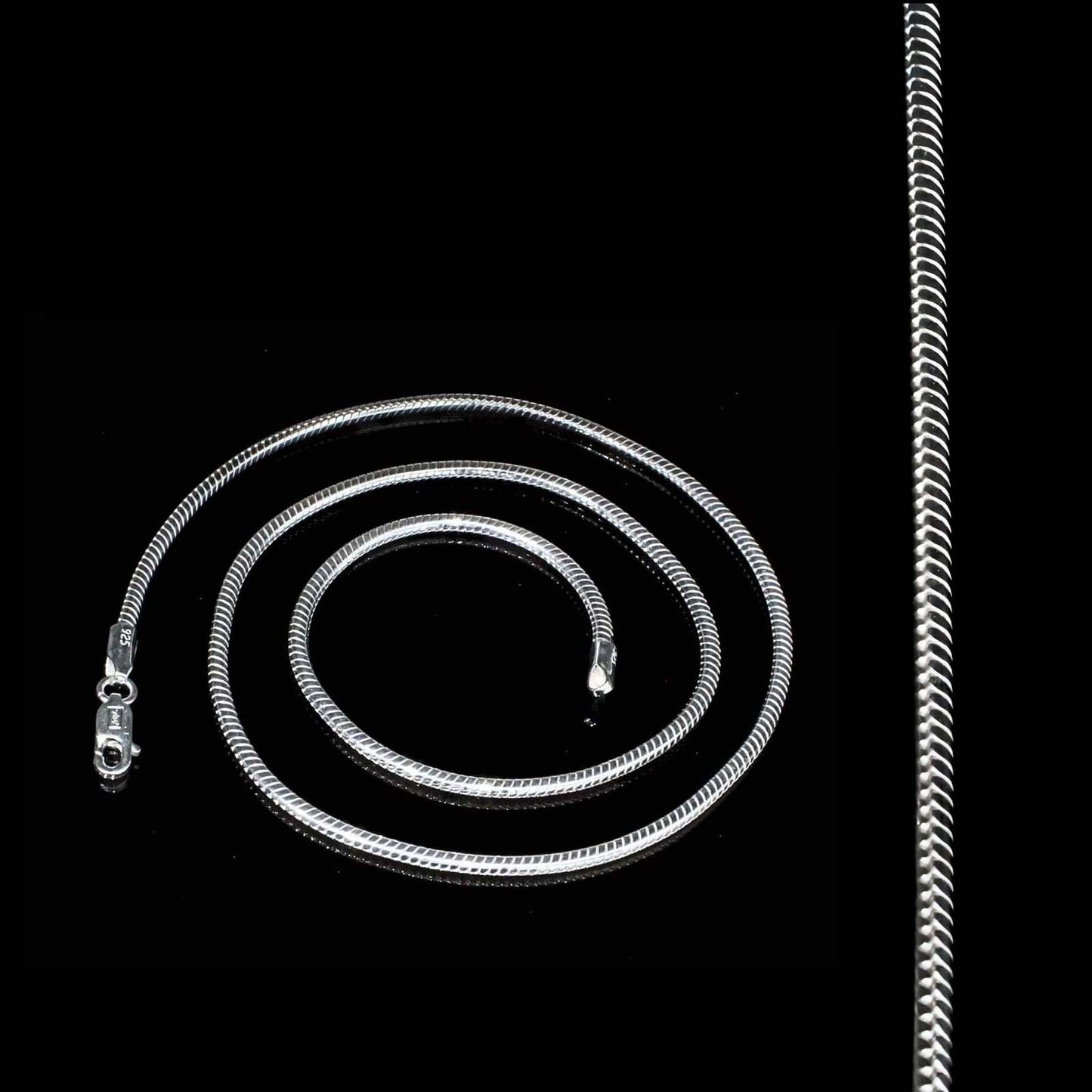 18" 925 Sterling Silver excellent jewelery  for men women Neck Chain