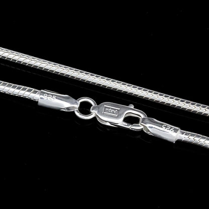 18" 925 Sterling Silver excellent jewelery  for men women Neck Chain