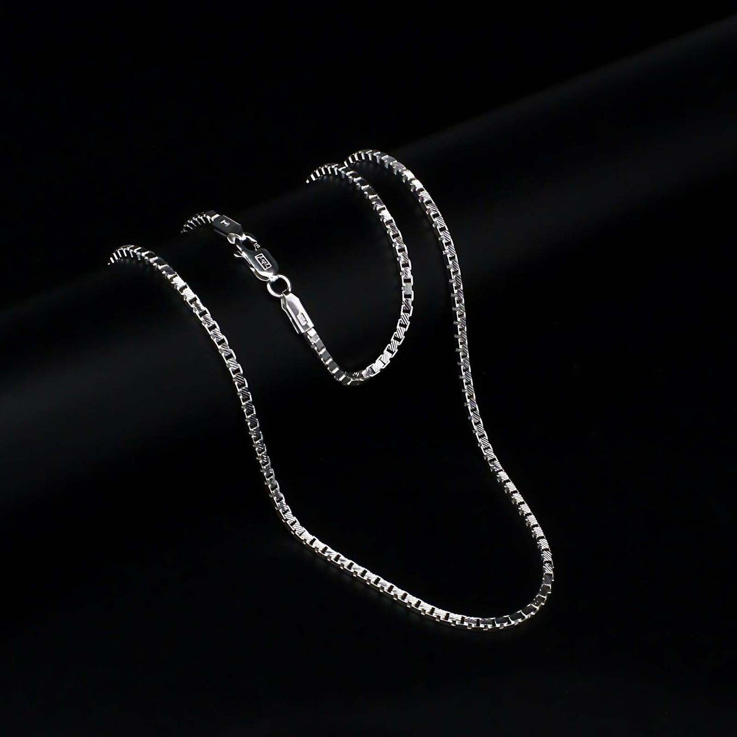 20" 925 Sterling Silver amazing Box Style Unisex Neck Chain