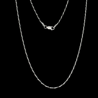 Real Sterling Silver boho style Unisex Neck Chain 24"