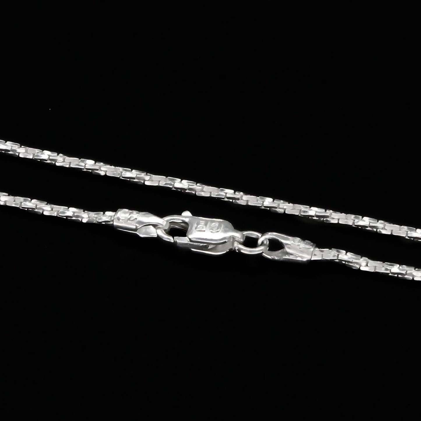 Real Sterling Silver boho style Unisex Neck Chain 24"