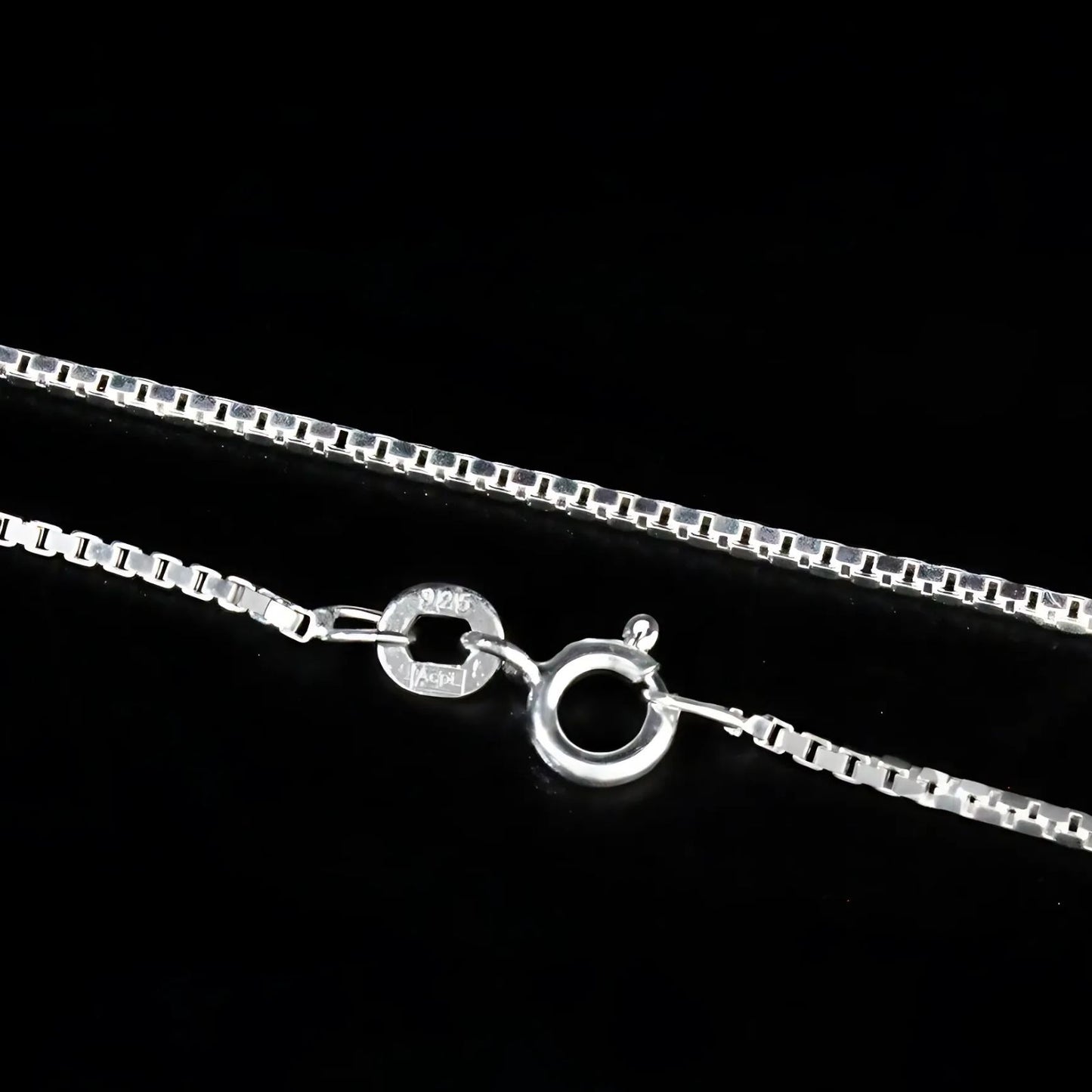 925 Sterling Silver unique trendy Unisex Neck Chain 18"