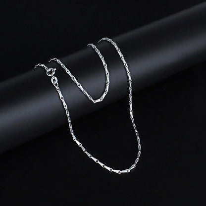 925 Sterling Silver unique Rice Design Unisex Neck Chain 24"