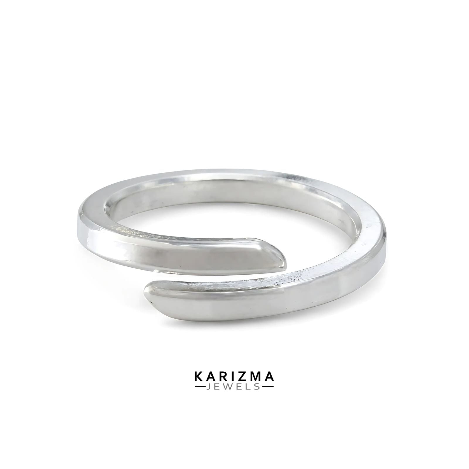 999 Pure Silver Adjustable Ring chandi ka bejod challa – Karizma Jewels