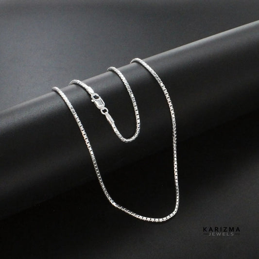 925 Sterling Silver Unisex Excellent gifting Neck Chain 18"