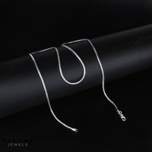 925 Sterling Silver daily wear Unisex Neck Chain 18"