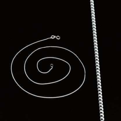 925 Sterling Silver handmade gorgeous Unisex Light weight Neck Chain 18"