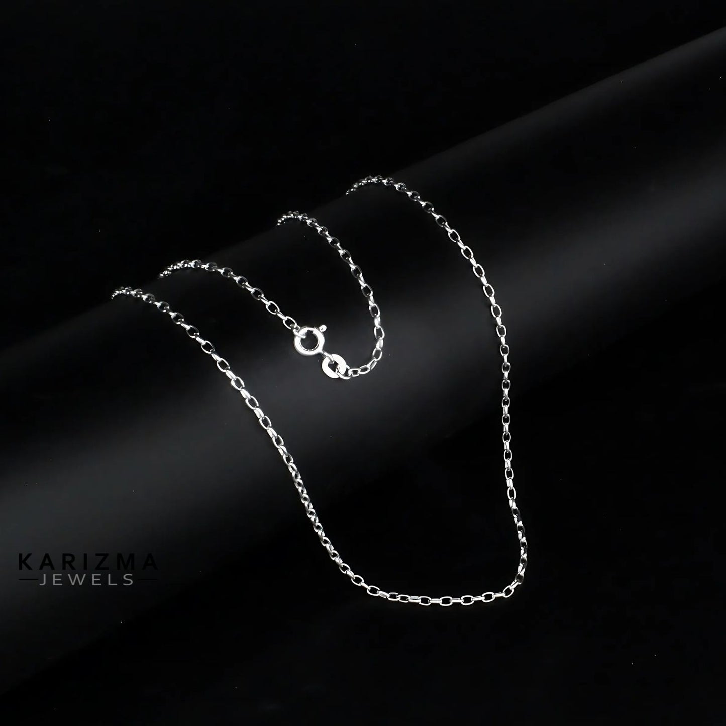 925 Sterling Silver Unisex CABLE Neck Chain 18"