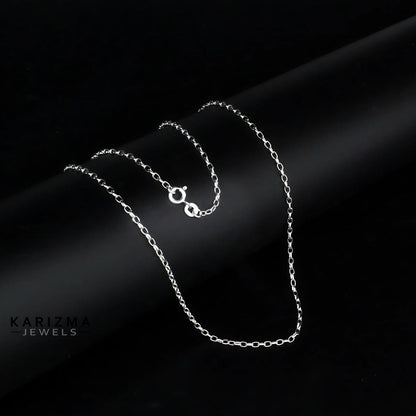925 Sterling Silver Unisex CABLE Neck Chain 18"