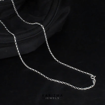 925 Sterling Silver Unisex CABLE Neck Chain 18"