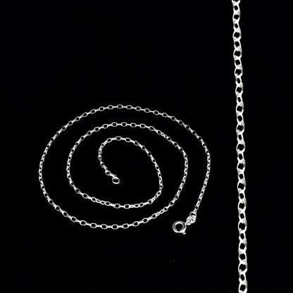925 Sterling Silver Unisex CABLE Neck Chain 18"