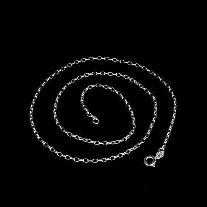 925 Sterling Silver Unisex CABLE Neck Chain 18"
