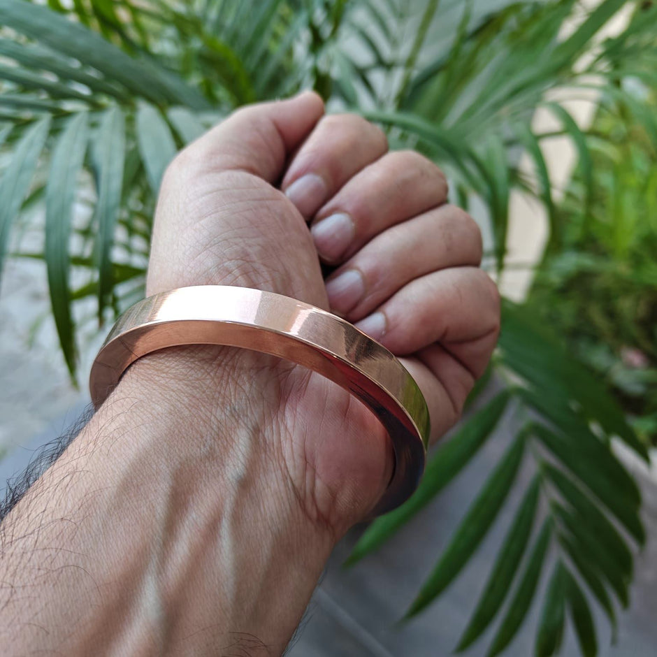 Tree Kada Pure Copper Kada for Men | 100% Jointless Handmade Copper Bangle ...