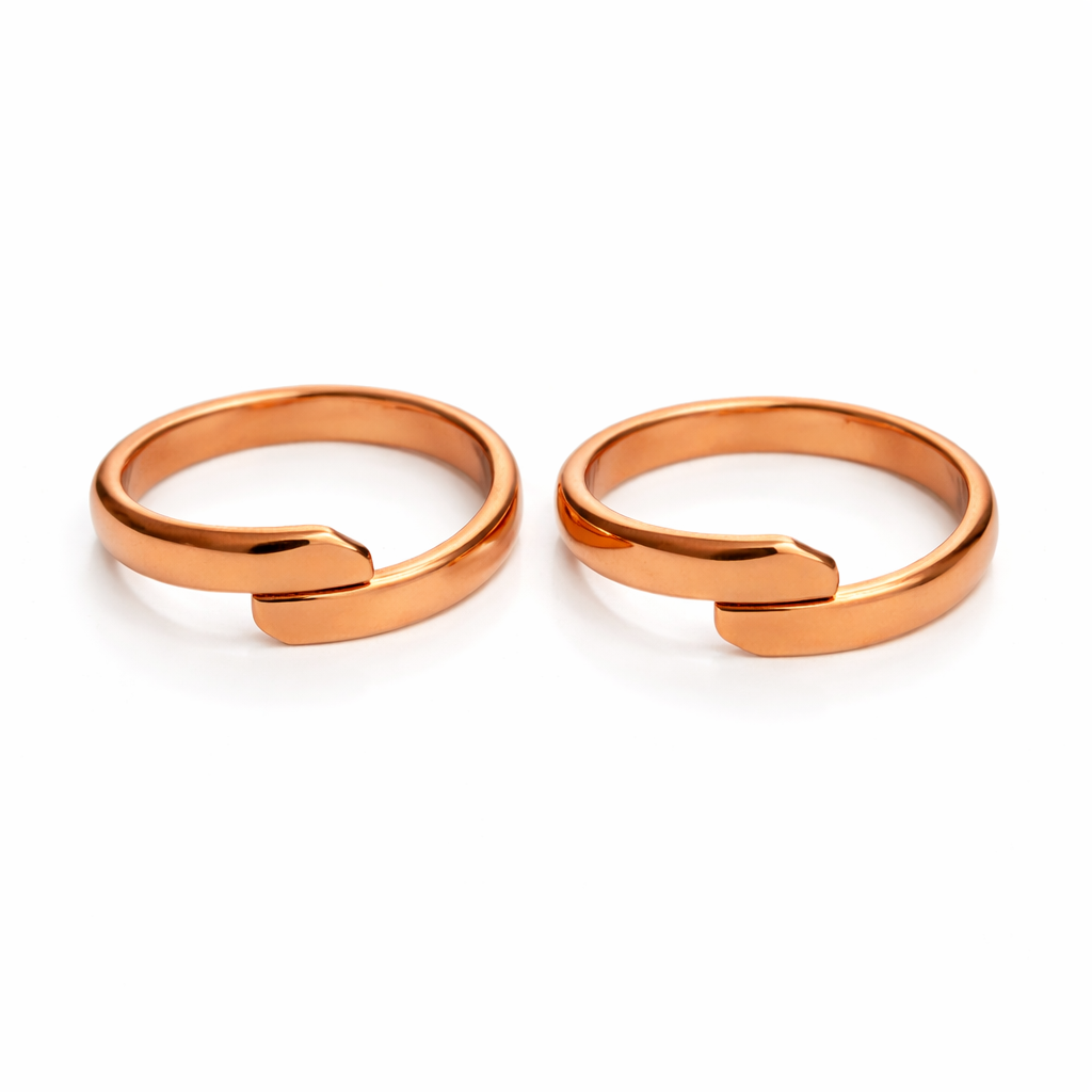 Pure Copper Pair of Toe Rings - Tamba Bichia