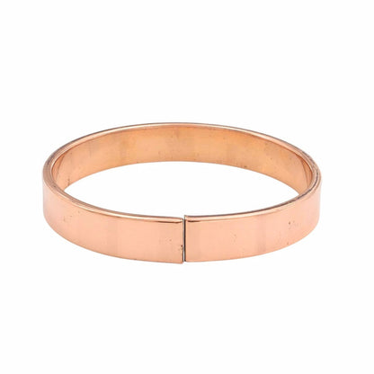 Pure Plain Flat Copper Openable Bangle Kada