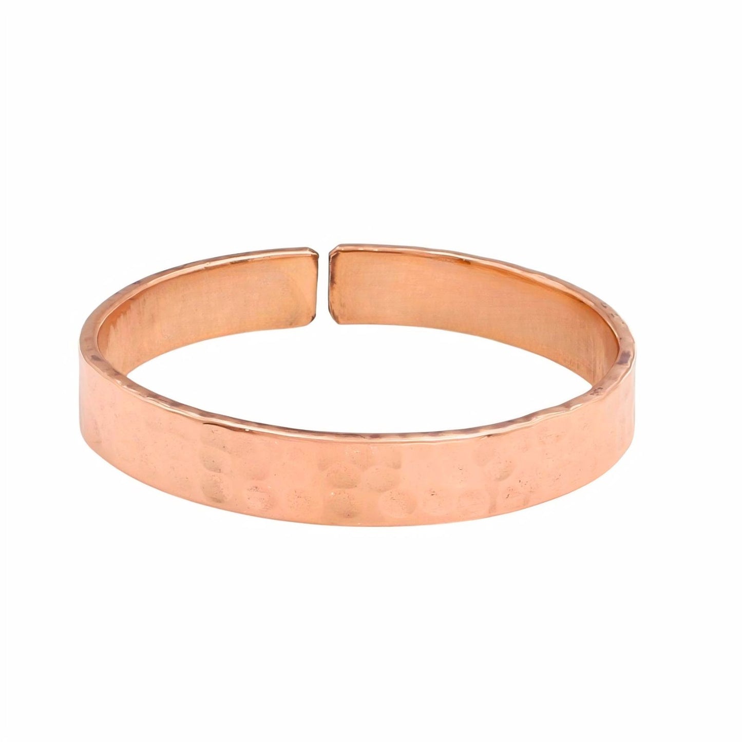 Pure Hammered Copper Cuff Adjustable Bracelet Bangle Kada