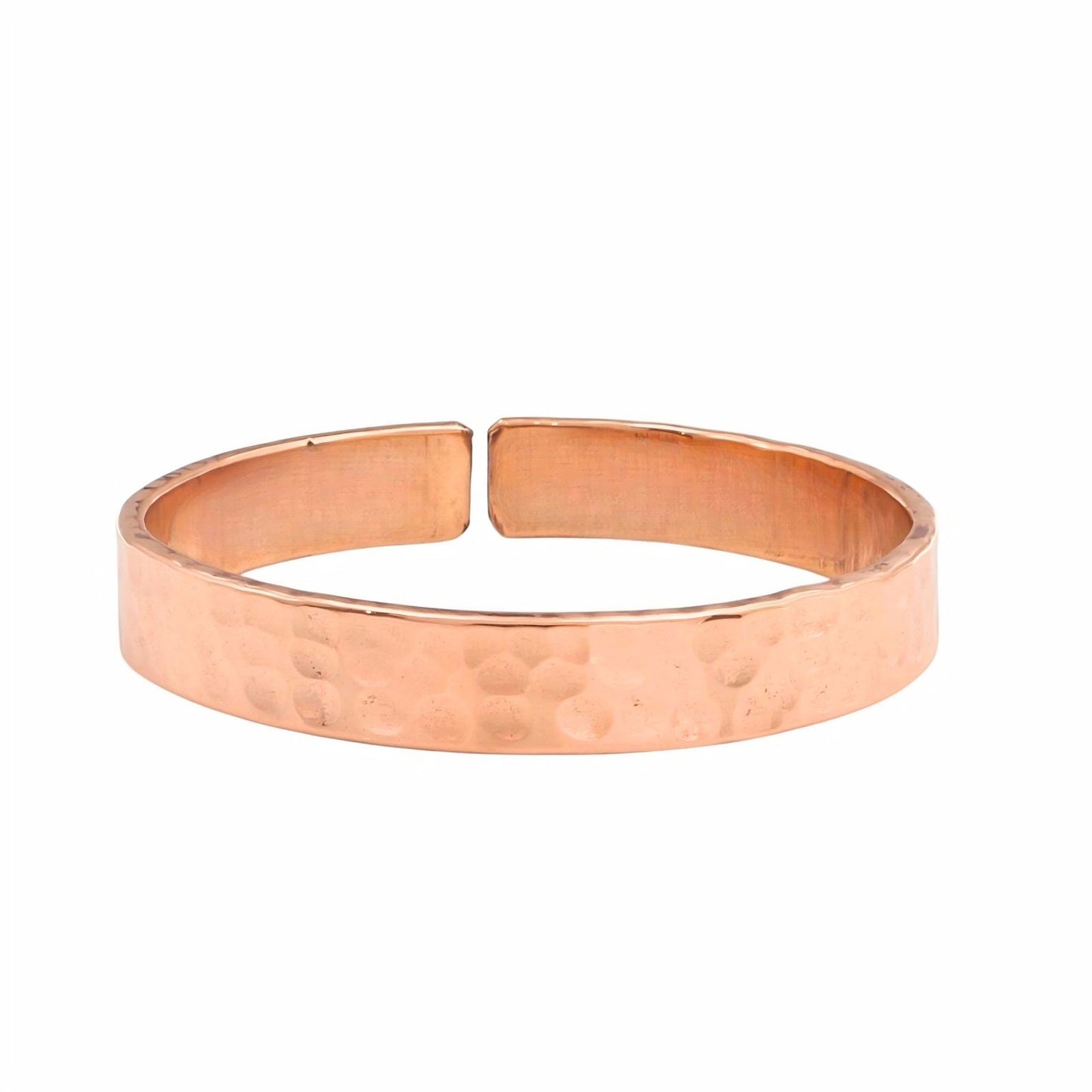 Pure Hammered Copper Cuff Adjustable Bracelet Bangle Kada