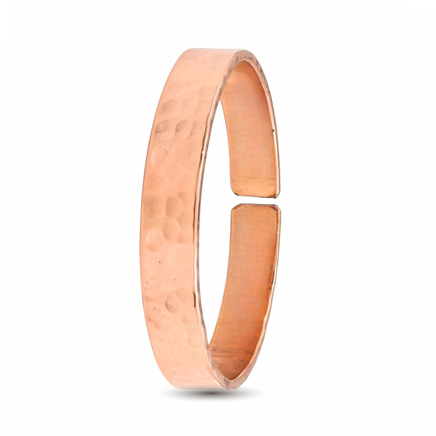 Pure Hammered Copper Cuff Adjustable Bracelet Bangle Kada