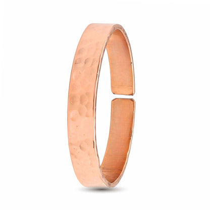 Pure Hammered Copper Cuff Adjustable Bracelet Bangle Kada