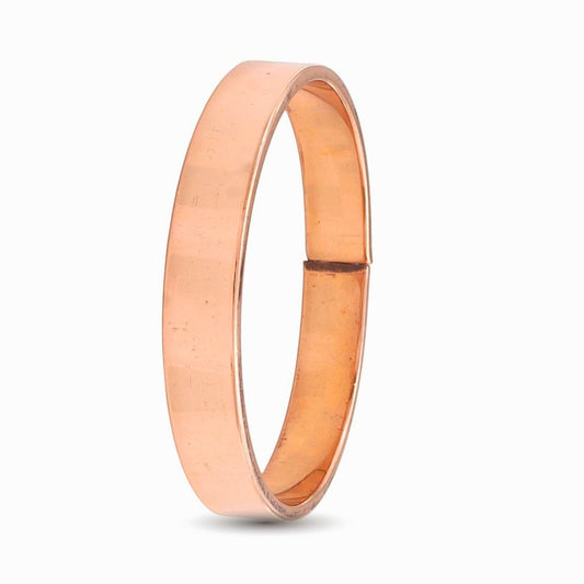 Pure Plain Flat Copper Openable Bangle Kada