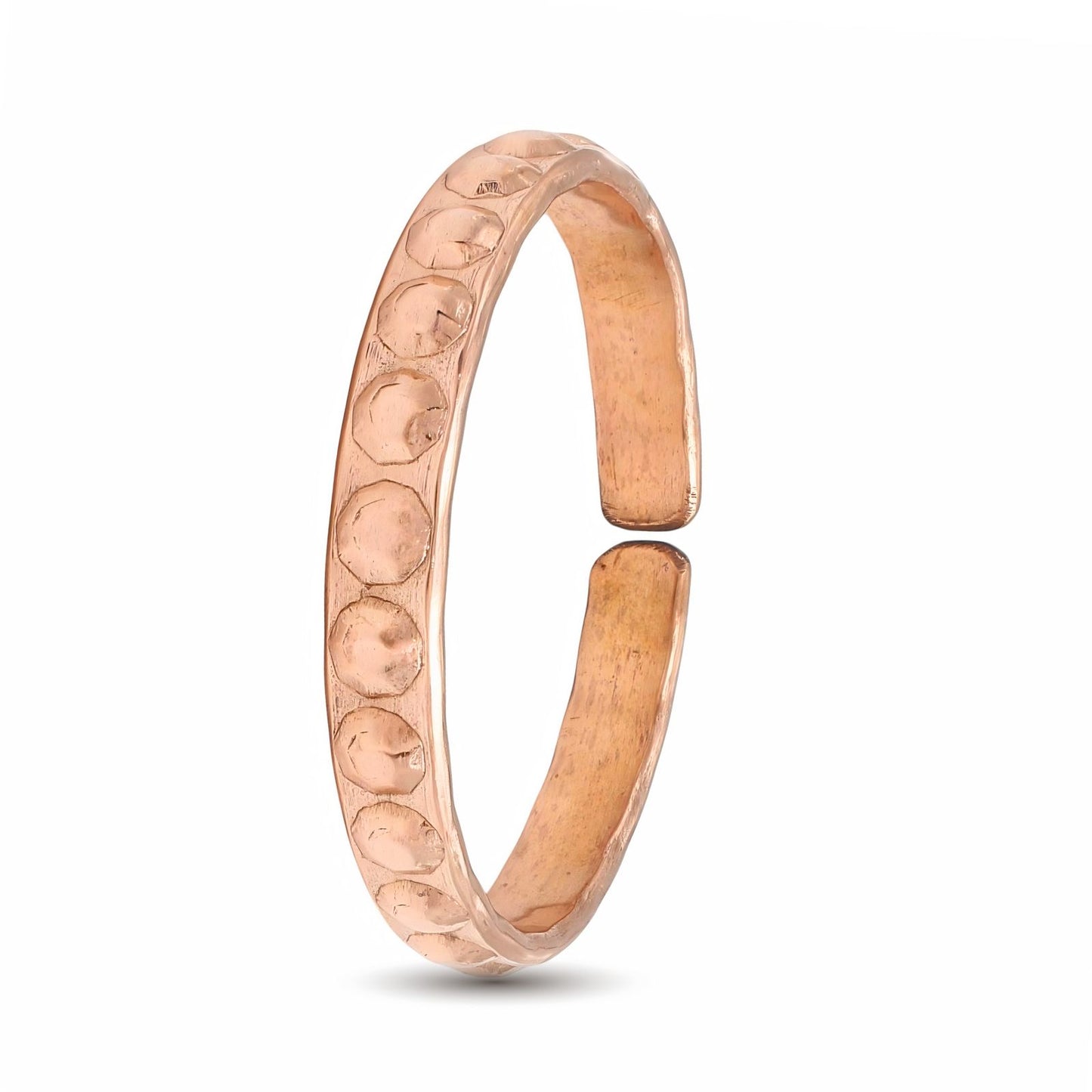 Mystic Moon Pattern Pure Copper Cuff Kada Adjustable Bracelet