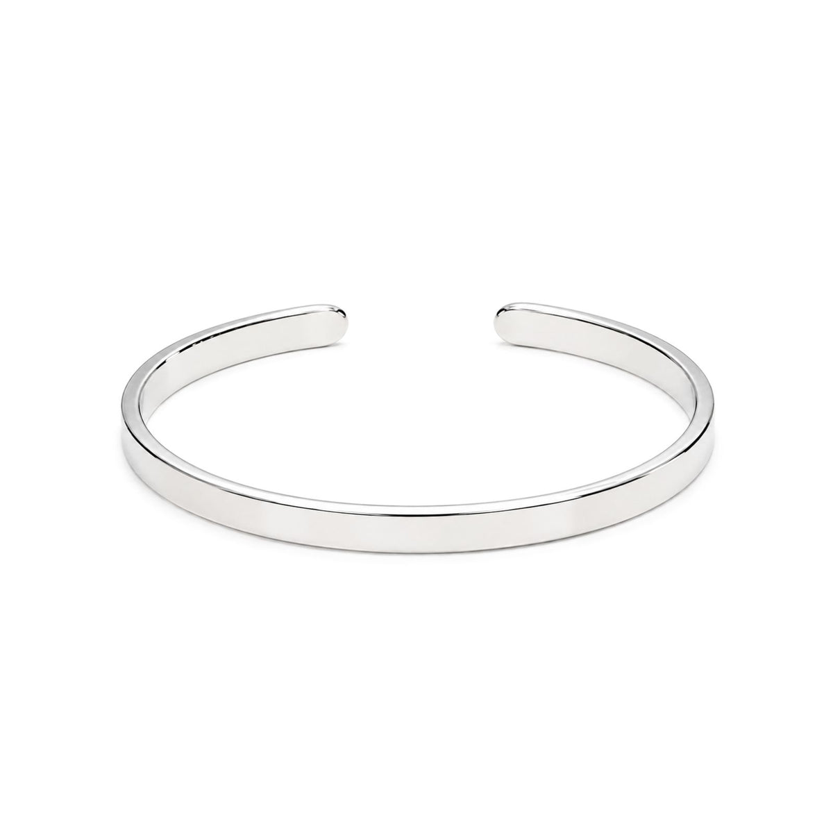 Sterling Silver Unisex silver open cuff bracelet bangle