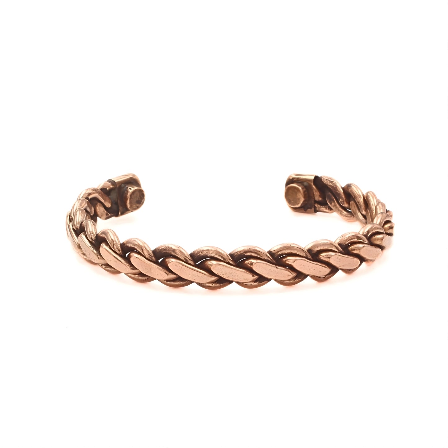 Braided Pure Copper Men's Cuff Bracelet