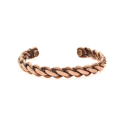 Braided Pure Copper Men's Cuff Bracelet