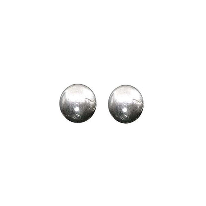 2pc Solid Pure Silver Full Round Balls chandi ki thos Goli 6mm