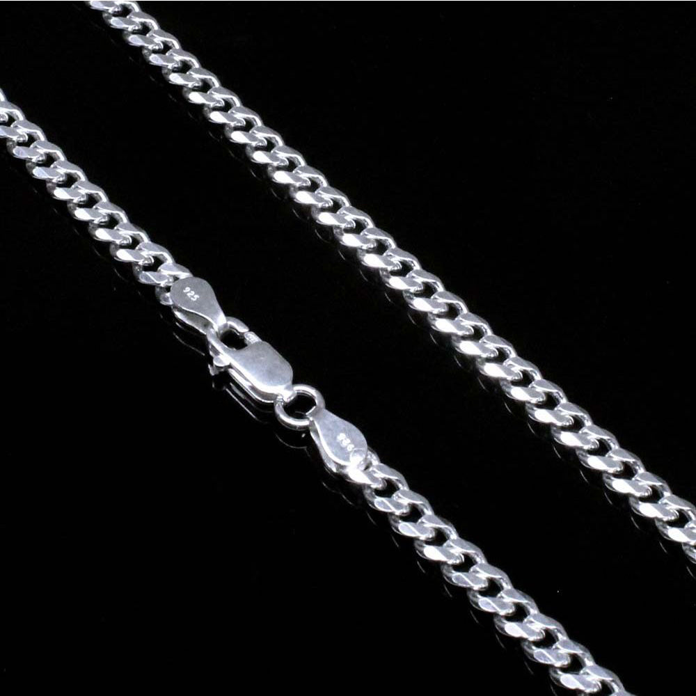 Real Solid Sterling Silver Link Design Chain 20"