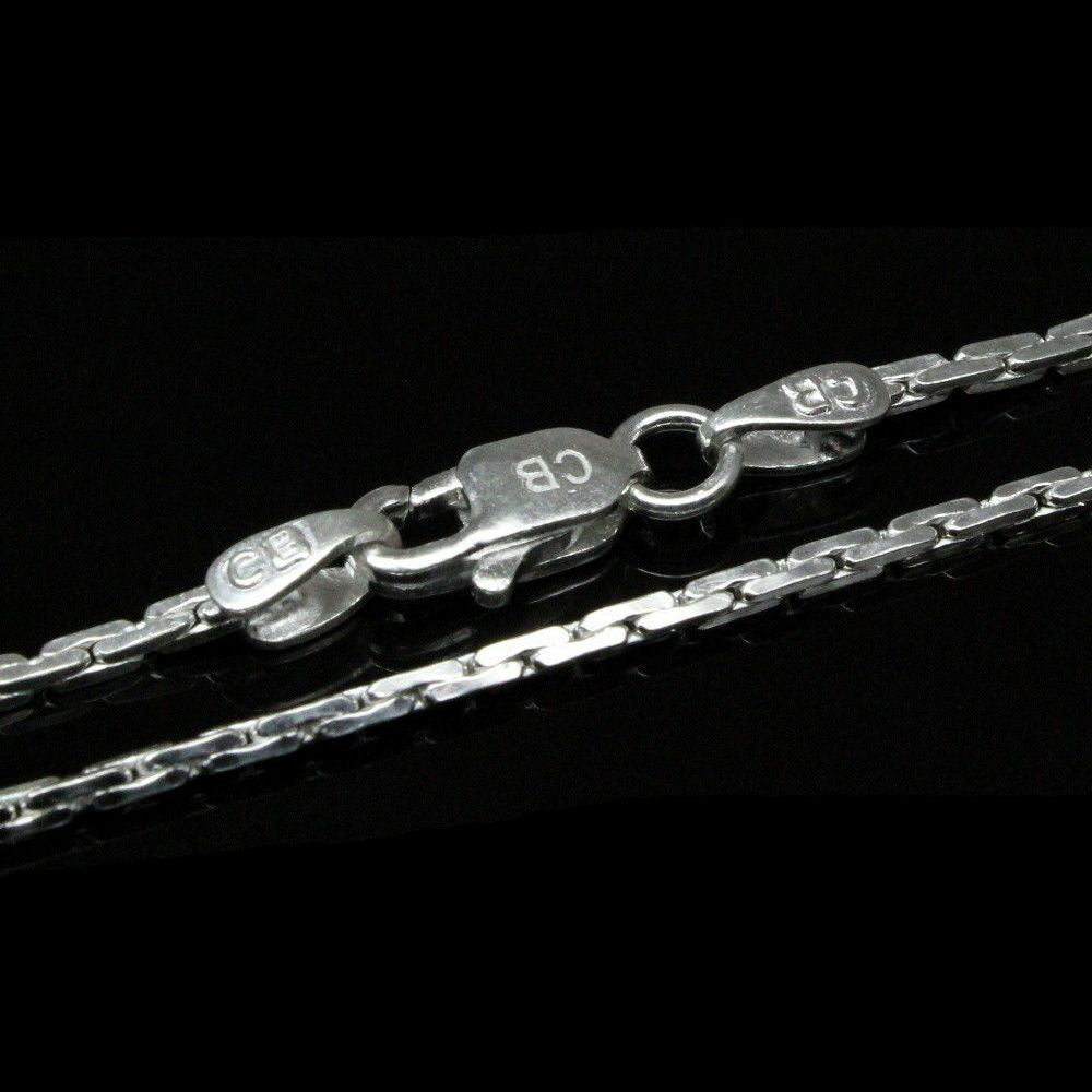 Real Sterling Silver Square Chain 16"